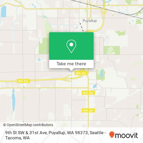 Mapa de 9th St SW & 31st Ave, Puyallup, WA 98373