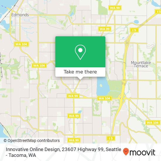 Innovative Online Design, 23607 Highway 99 map