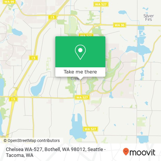 Mapa de Chelsea WA-527, Bothell, WA 98012