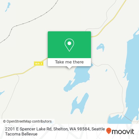Mapa de 2201 E Spencer Lake Rd, Shelton, WA 98584