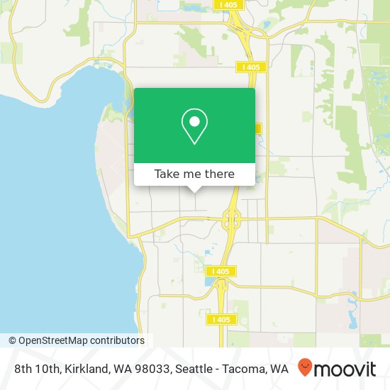 8th 10th, Kirkland, WA 98033 map