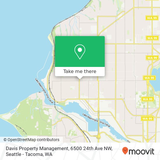 Mapa de Davis Property Management, 6500 24th Ave NW