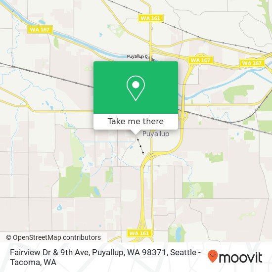 Mapa de Fairview Dr & 9th Ave, Puyallup, WA 98371