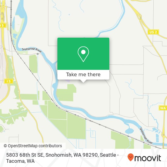 Mapa de 5803 68th St SE, Snohomish, WA 98290