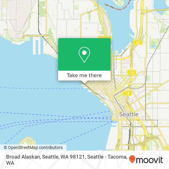 Mapa de Broad Alaskan, Seattle, WA 98121