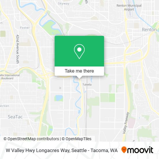 Mapa de W Valley Hwy Longacres Way