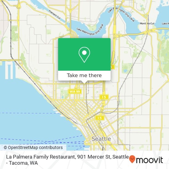 La Palmera Family Restaurant, 901 Mercer St map