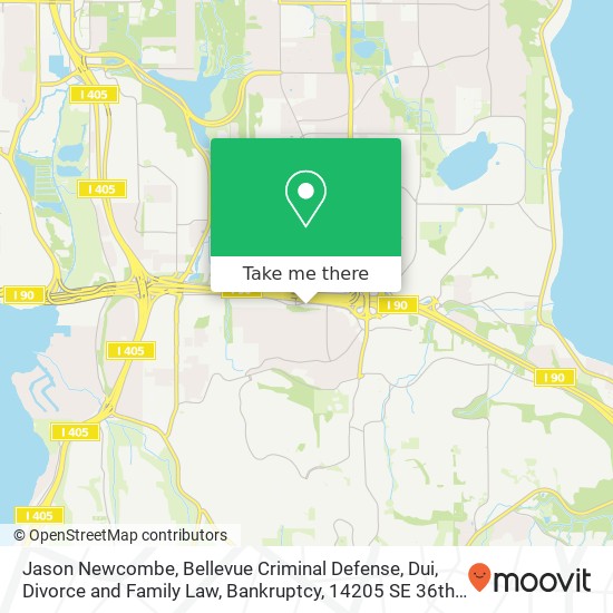 Jason Newcombe, Bellevue Criminal Defense, Dui, Divorce and Family Law, Bankruptcy, 14205 SE 36th St map