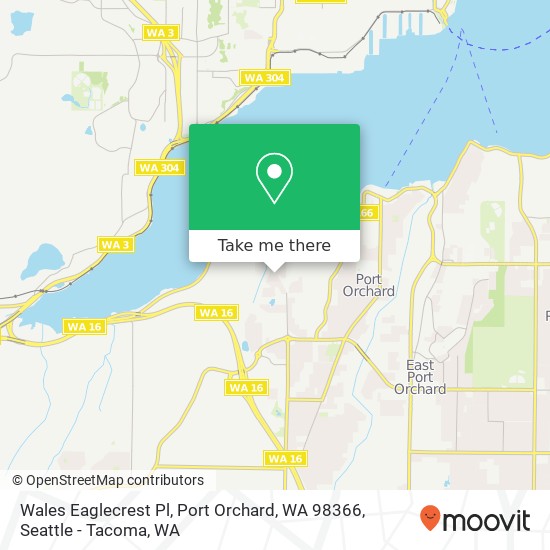 Wales Eaglecrest Pl, Port Orchard, WA 98366 map