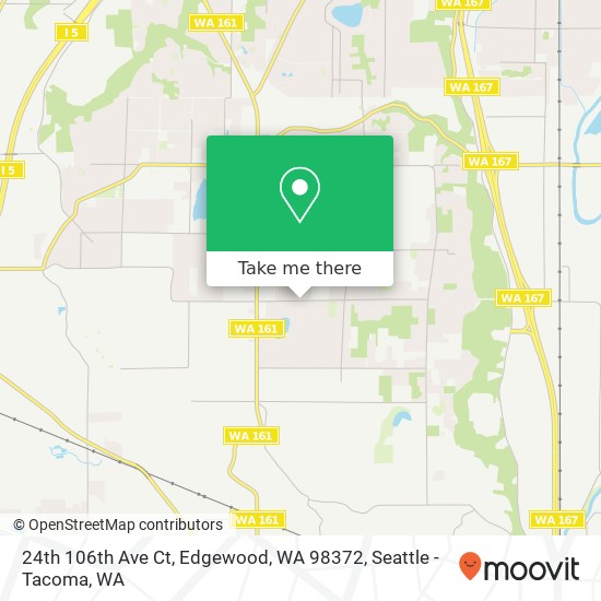 24th 106th Ave Ct, Edgewood, WA 98372 map