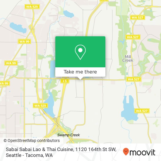 Sabai Sabai Lao & Thai Cuisine, 1120 164th St SW map