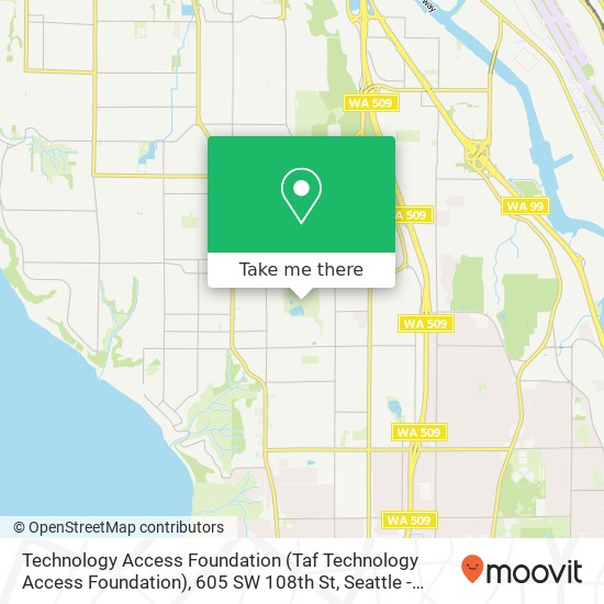 Mapa de Technology Access Foundation (Taf Technology Access Foundation), 605 SW 108th St