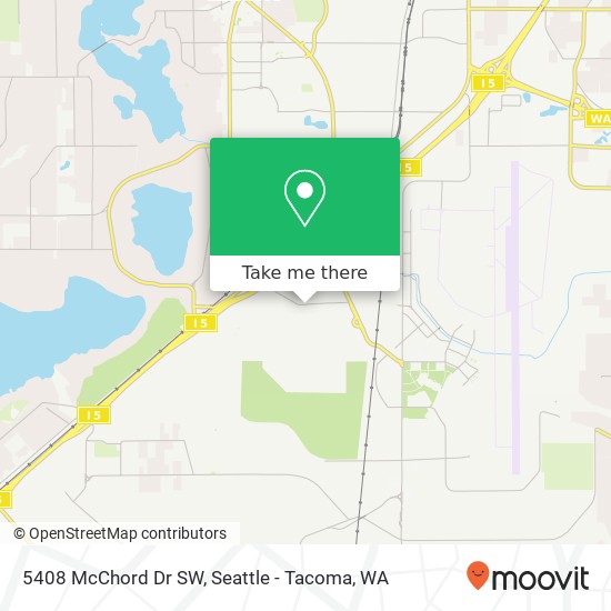 5408 McChord Dr SW map