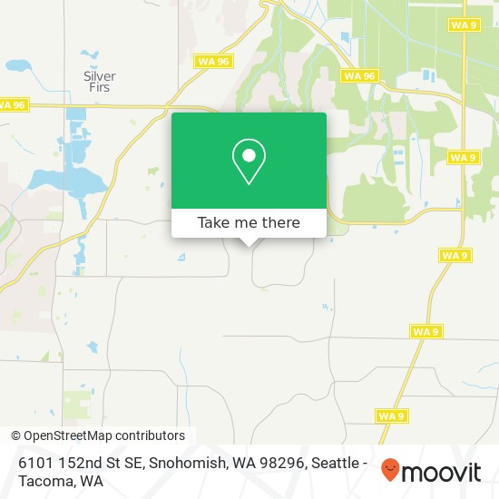 Mapa de 6101 152nd St SE, Snohomish, WA 98296