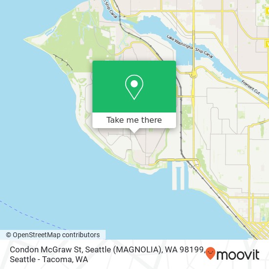 Condon McGraw St, Seattle (MAGNOLIA), WA 98199 map