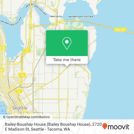 Mapa de Bailey-Boushay House (Bailey Boushay House), 2720 E Madison St