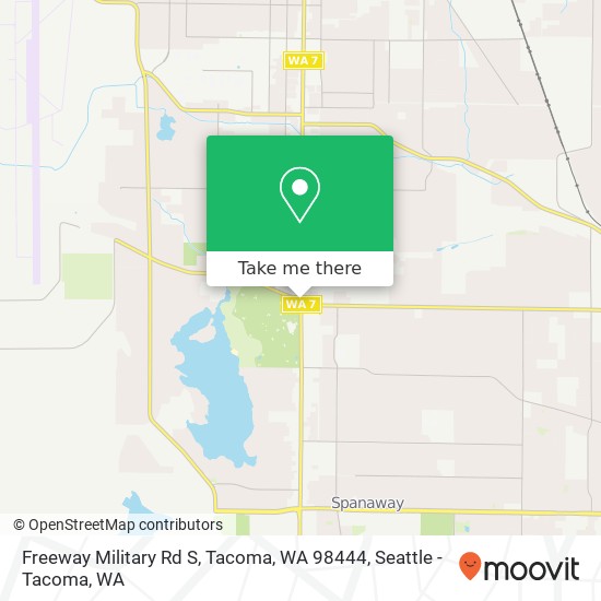Mapa de Freeway  Military Rd S, Tacoma, WA 98444