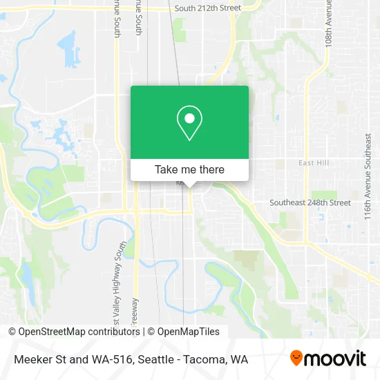 Mapa de Meeker St and WA-516