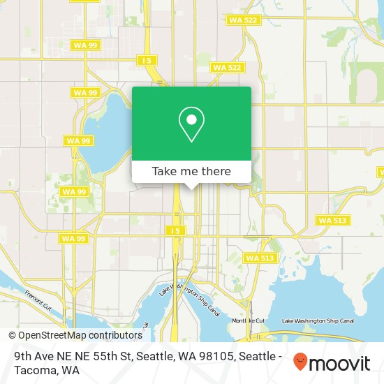 9th Ave NE NE 55th St, Seattle, WA 98105 map