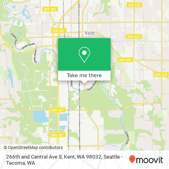 266th and Central Ave S, Kent, WA 98032 map