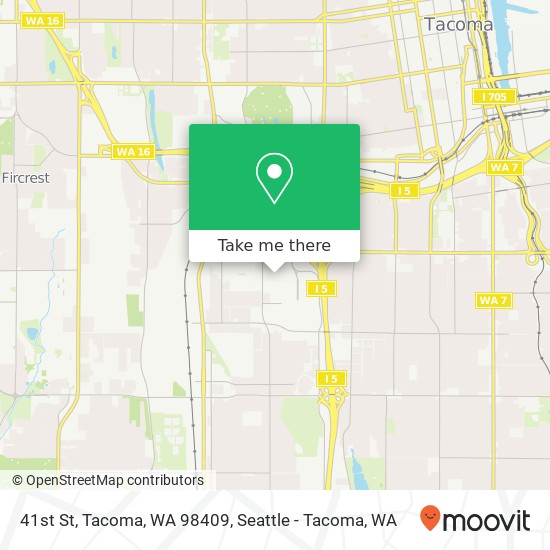 41st St, Tacoma, WA 98409 map