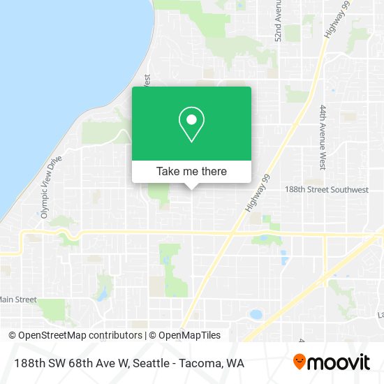 188th SW 68th Ave W map