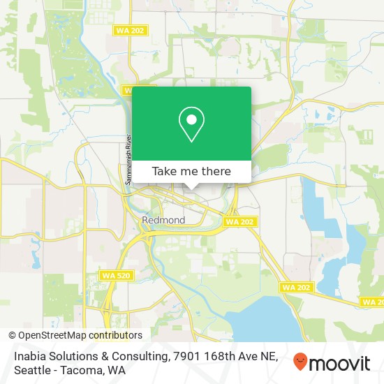 Mapa de Inabia Solutions & Consulting, 7901 168th Ave NE