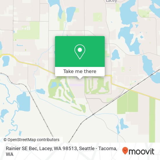 Mapa de Rainier SE Bec, Lacey, WA 98513