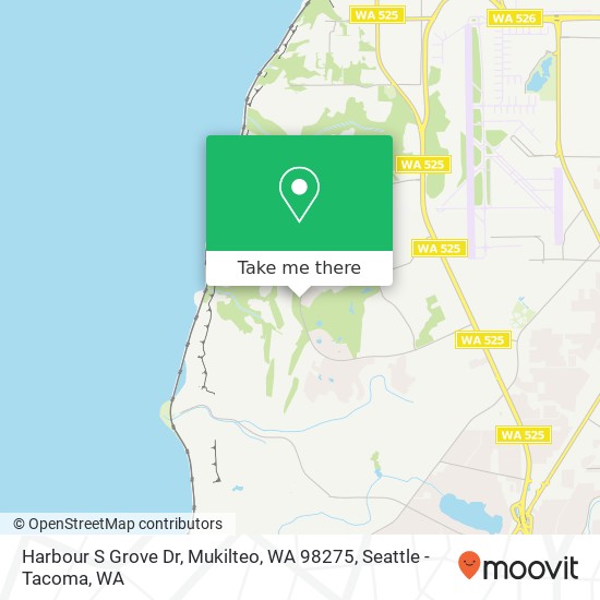 Mapa de Harbour S Grove Dr, Mukilteo, WA 98275