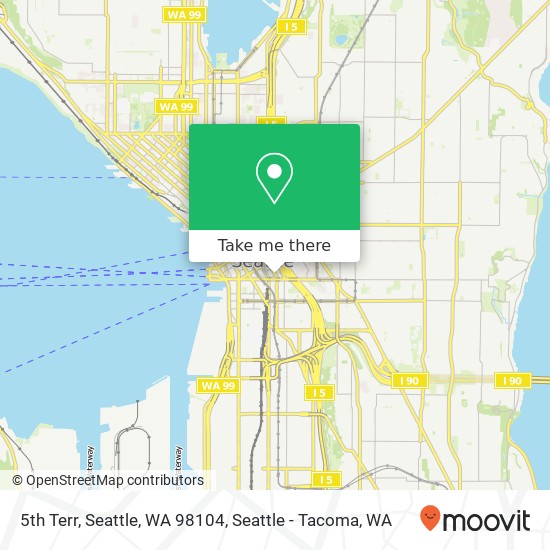 5th Terr, Seattle, WA 98104 map
