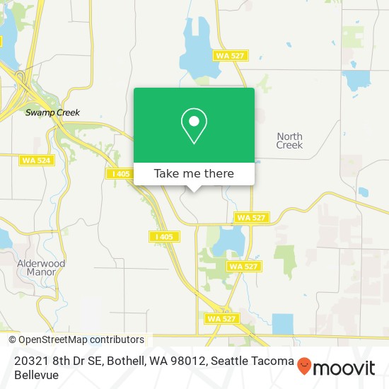 Mapa de 20321 8th Dr SE, Bothell, WA 98012