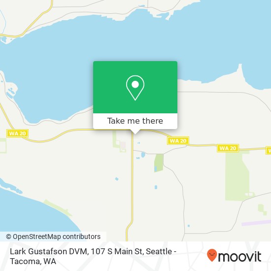 Lark Gustafson DVM, 107 S Main St map