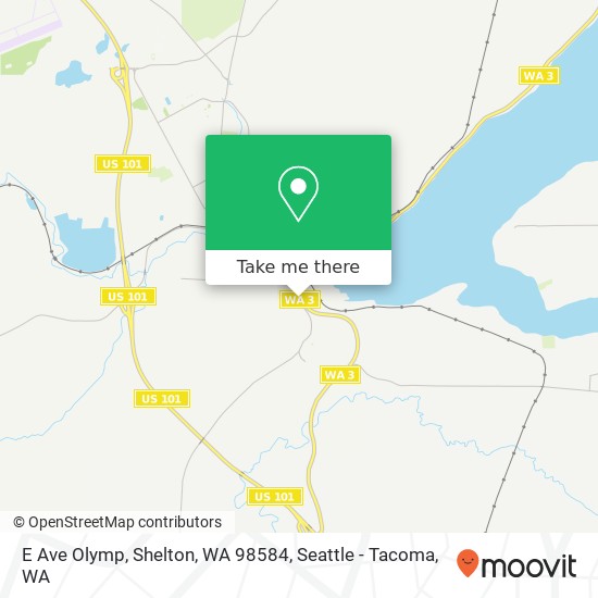 Mapa de E Ave Olymp, Shelton, WA 98584