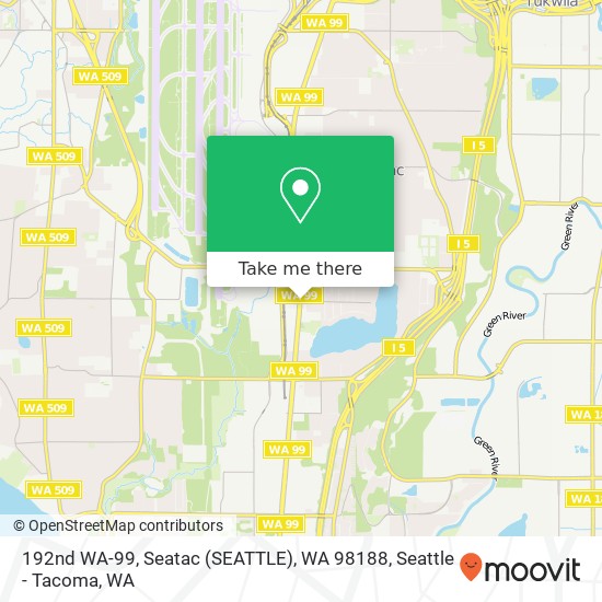 Mapa de 192nd WA-99, Seatac (SEATTLE), WA 98188