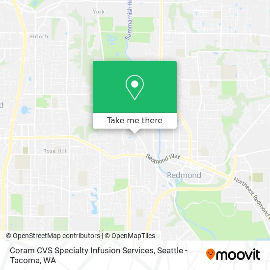 How to get to Coram CVS Specialty Infusion Services in Redmond by Bus