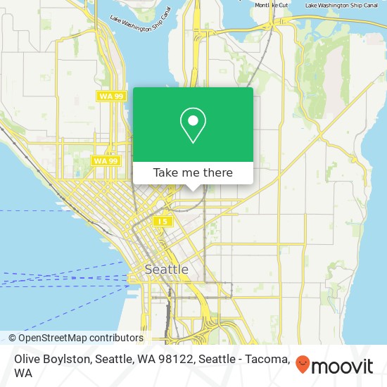 Mapa de Olive Boylston, Seattle, WA 98122
