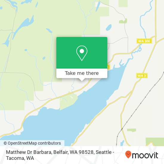 Mapa de Matthew Dr Barbara, Belfair, WA 98528