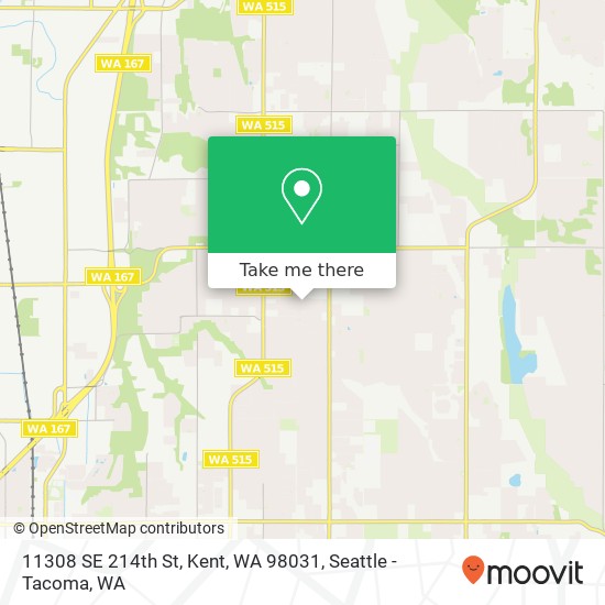 Mapa de 11308 SE 214th St, Kent, WA 98031