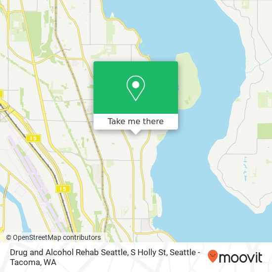 Drug and Alcohol Rehab Seattle, S Holly St map