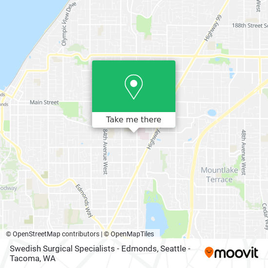 Mapa de Swedish Surgical Specialists - Edmonds