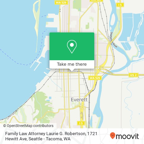 Family Law Attorney Laurie G. Robertson, 1721 Hewitt Ave map