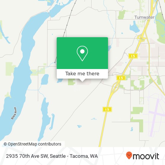 Mapa de 2935 70th Ave SW, Tumwater, WA 98512