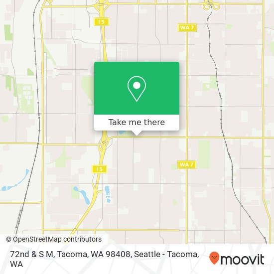 Mapa de 72nd & S M, Tacoma, WA 98408