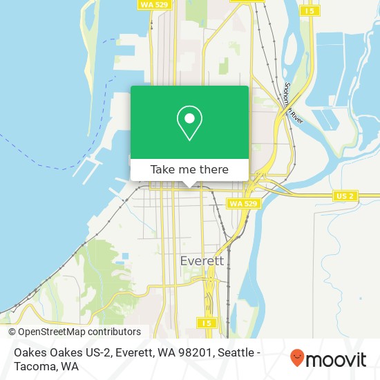 Mapa de Oakes Oakes US-2, Everett, WA 98201