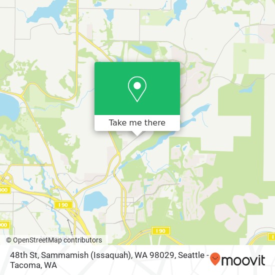 Mapa de 48th St, Sammamish (Issaquah), WA 98029