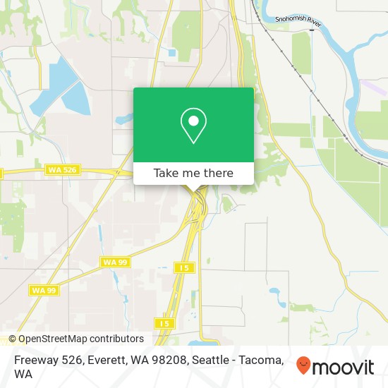 Mapa de Freeway 526, Everett, WA 98208