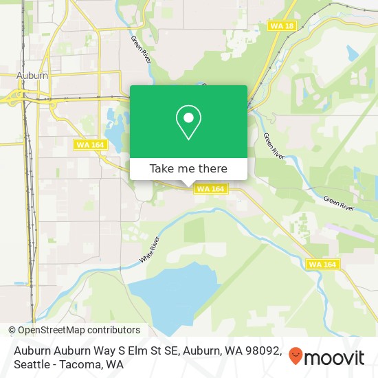 Mapa de Auburn Auburn Way S Elm St SE, Auburn, WA 98092