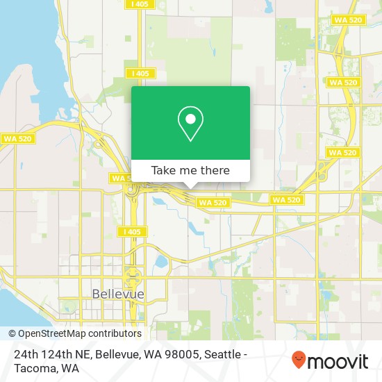 24th 124th NE, Bellevue, WA 98005 map