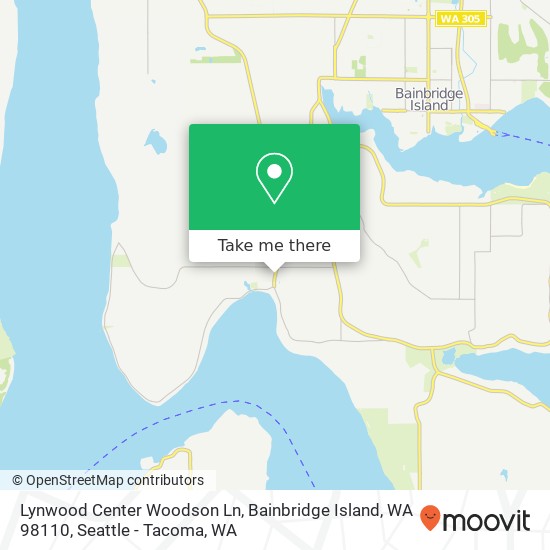 Mapa de Lynwood Center Woodson Ln, Bainbridge Island, WA 98110