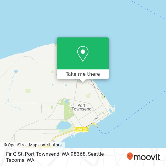 Mapa de Fir Q St, Port Townsend, WA 98368